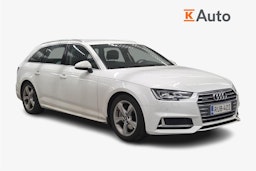 valkoinen Audi A4 2019 kuva 1.
