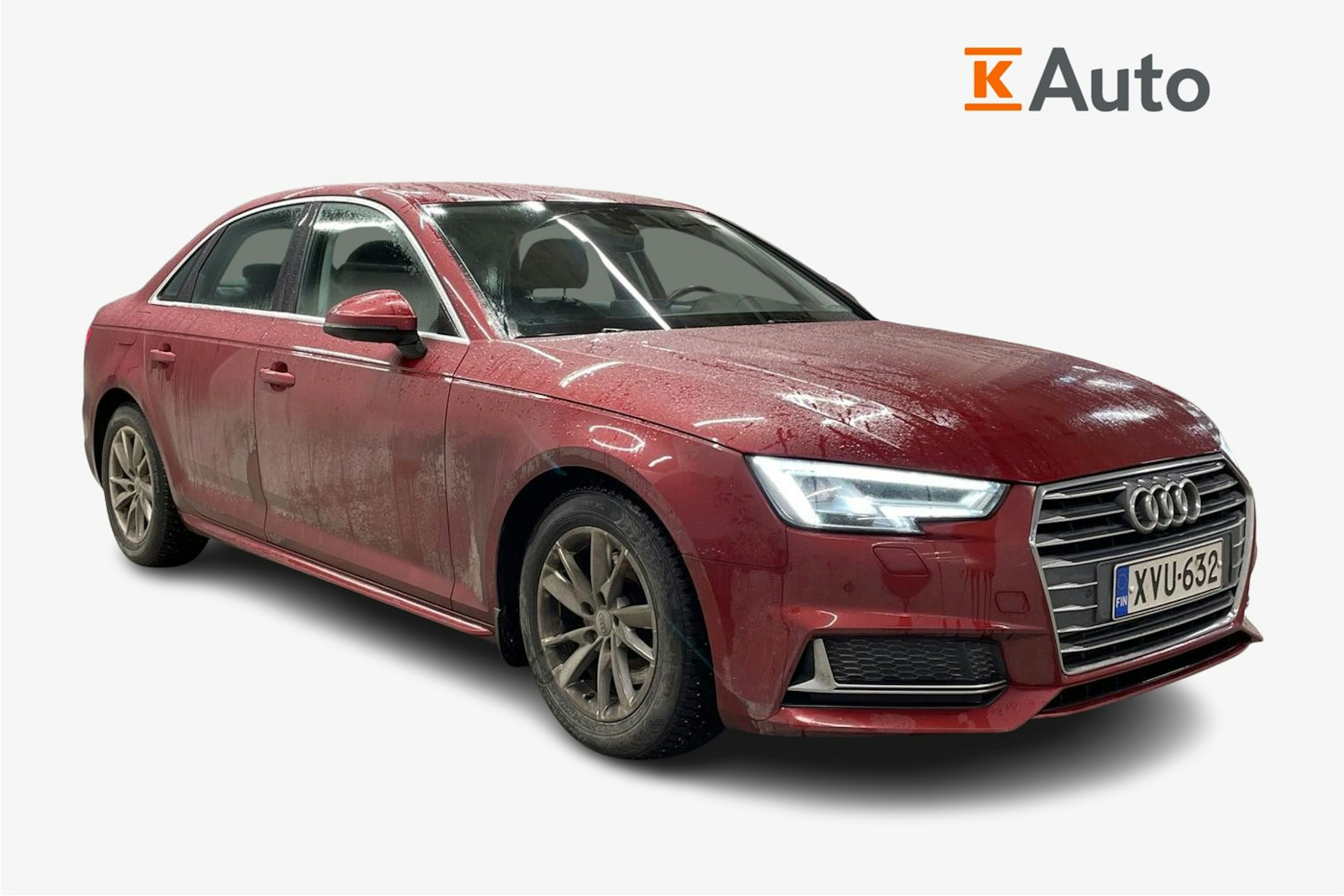 punainen Audi A4 2019 kuva 1.