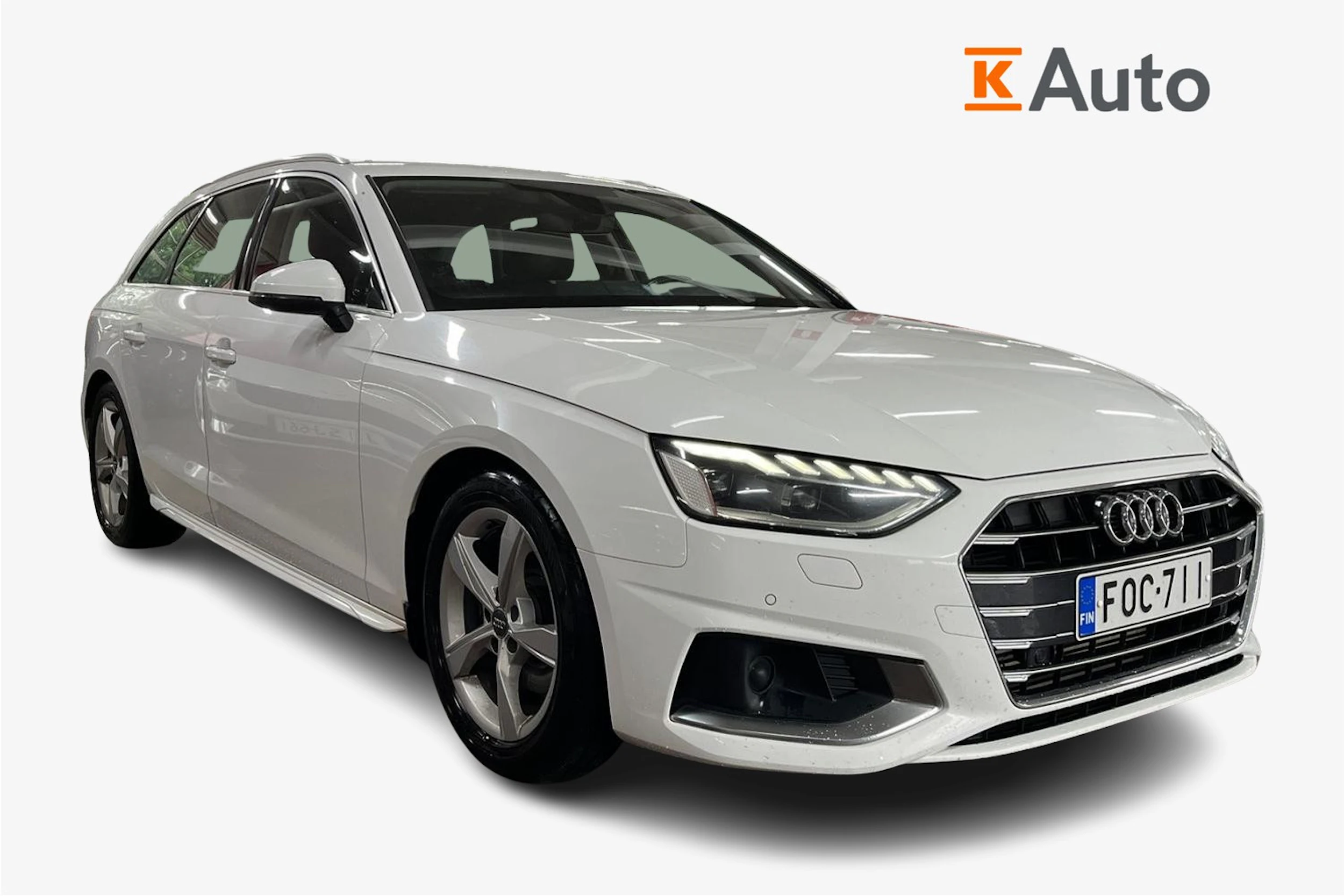 Valkoinen Audi A4 2020 kuva 1.