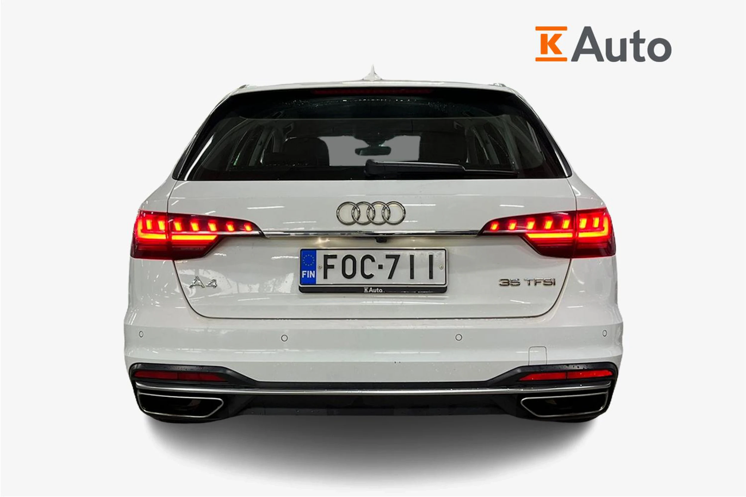 Valkoinen Audi A4 2020 kuva 3.