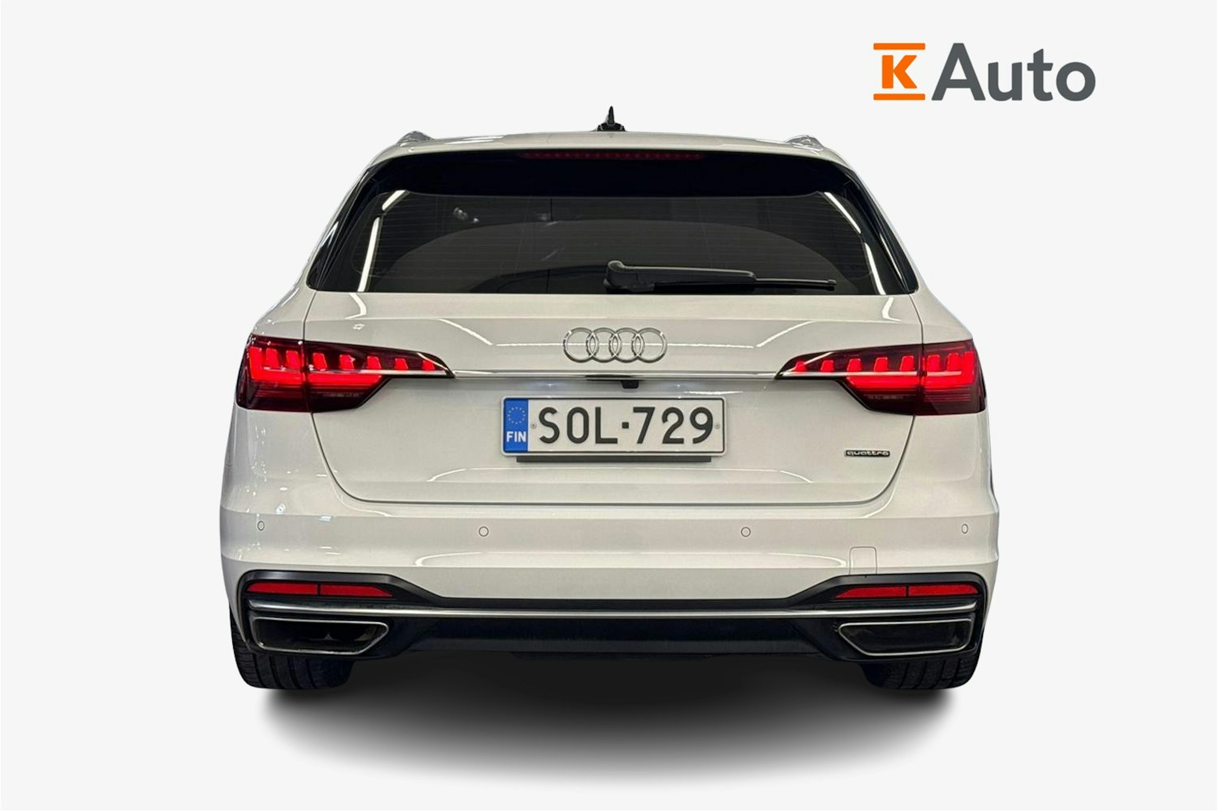 Valkoinen Audi A4 2020 kuva 3.