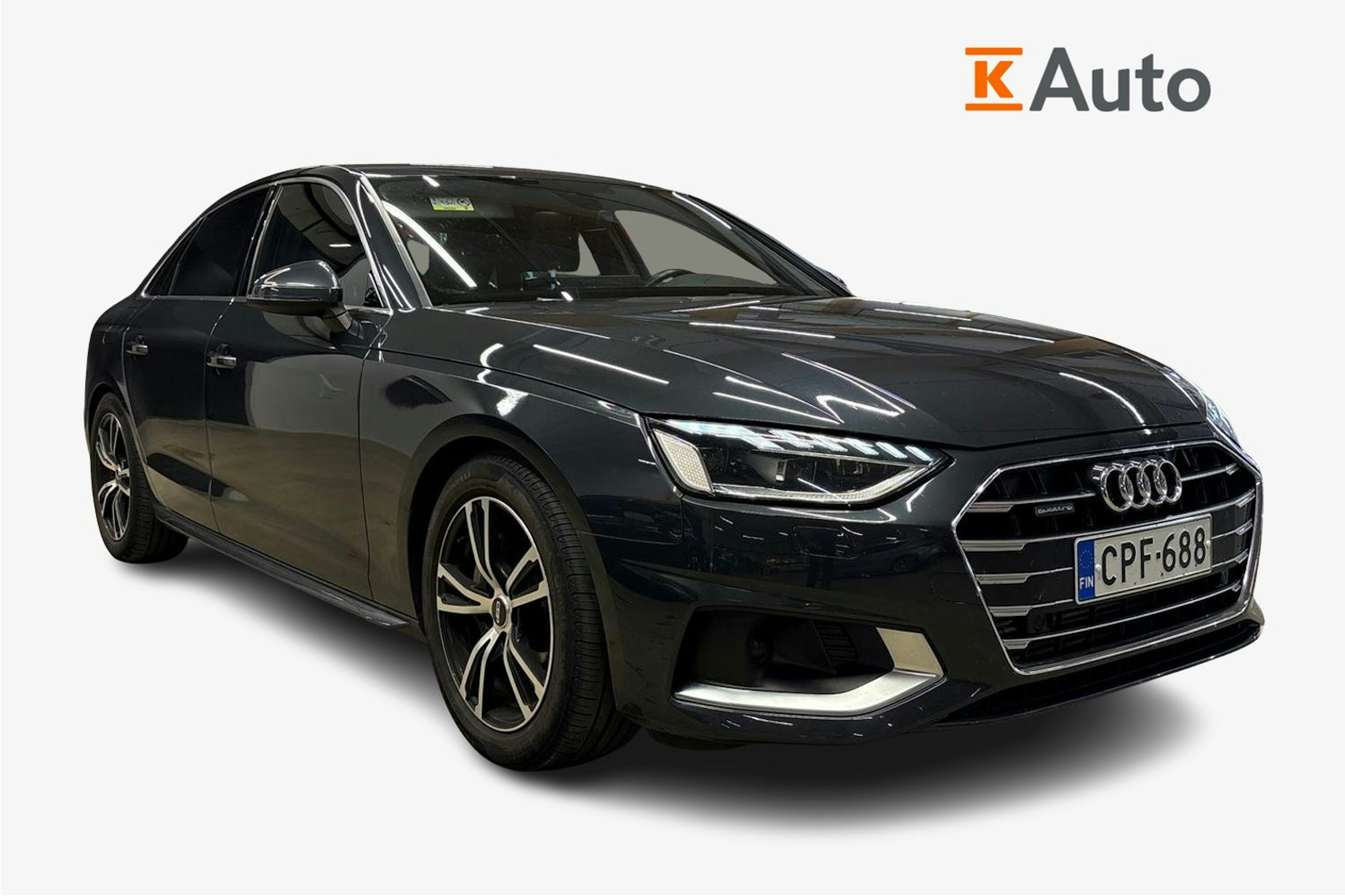 met. harmaa Audi A4 2021 kuva 1.