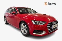 punainen Audi A4 2021 kuva 1.