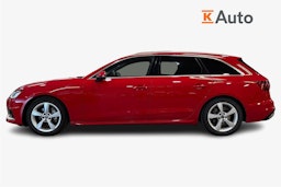 punainen Audi A4 2021 kuva 6.