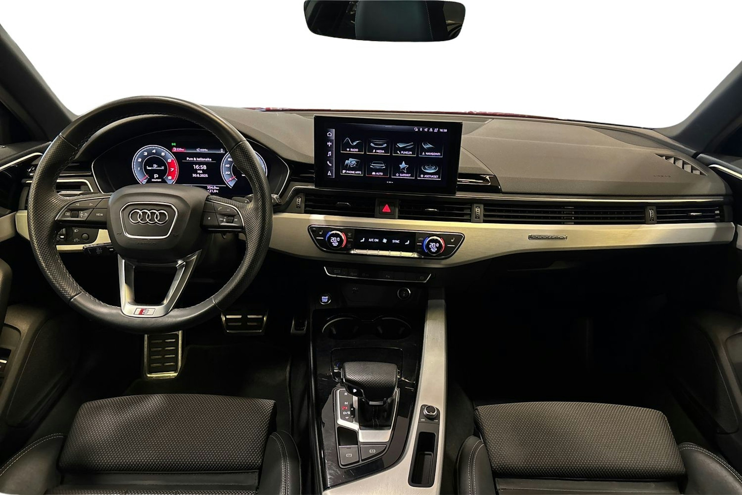 punainen Audi A4 2021 kuva 9.