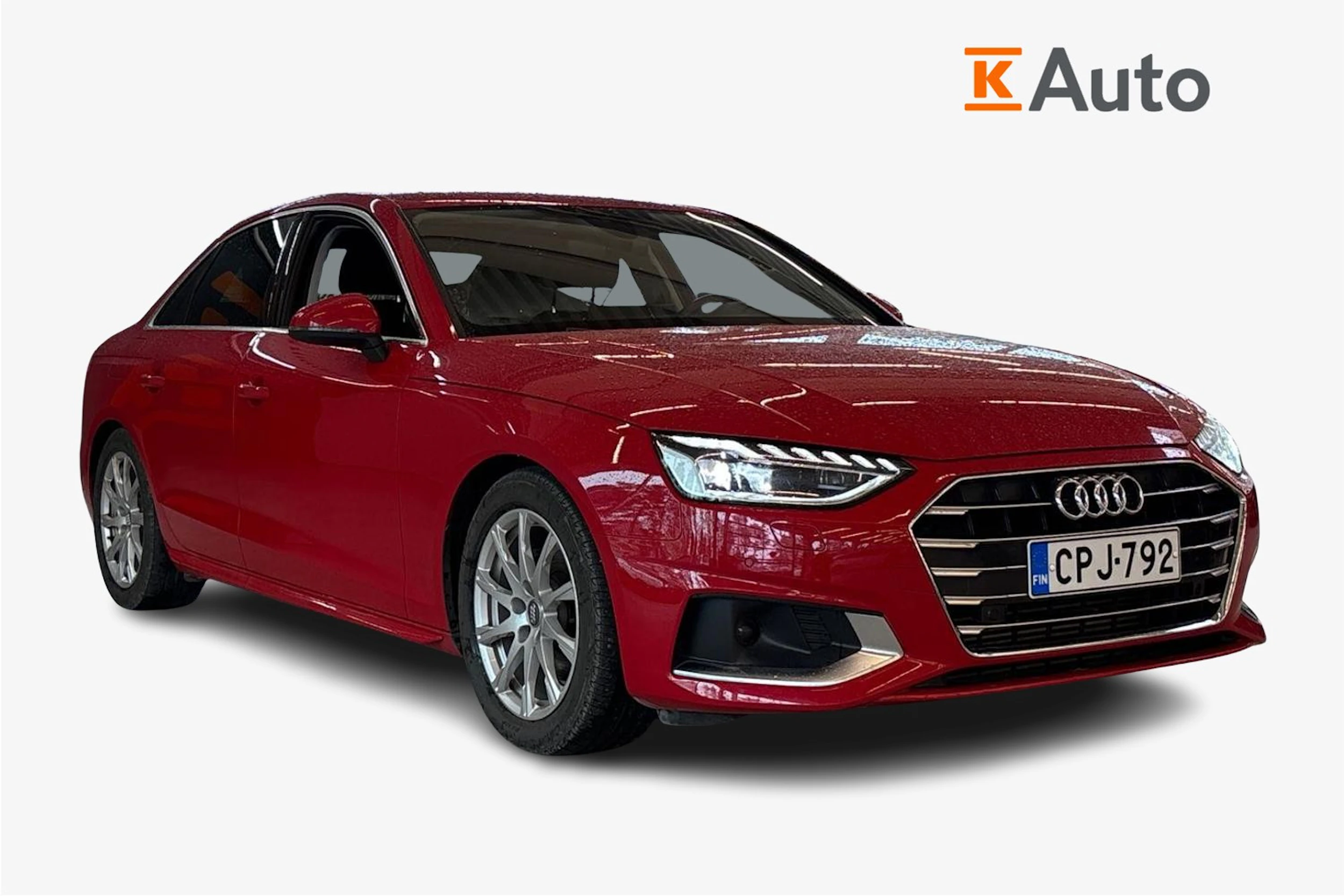 Punainen Audi A4 2021 kuva 1.