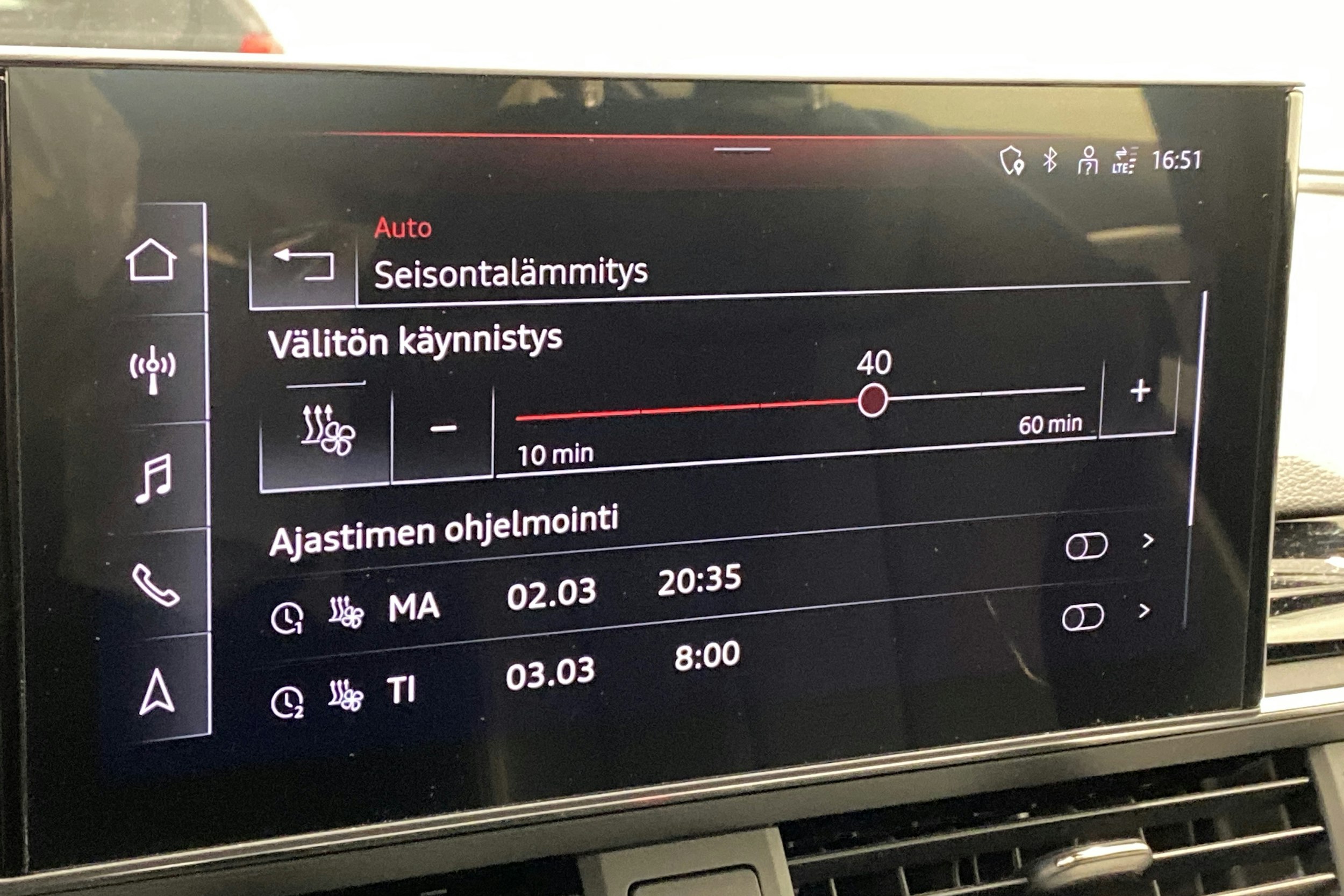 valkoinen Audi A4 2021 kuva 20.
