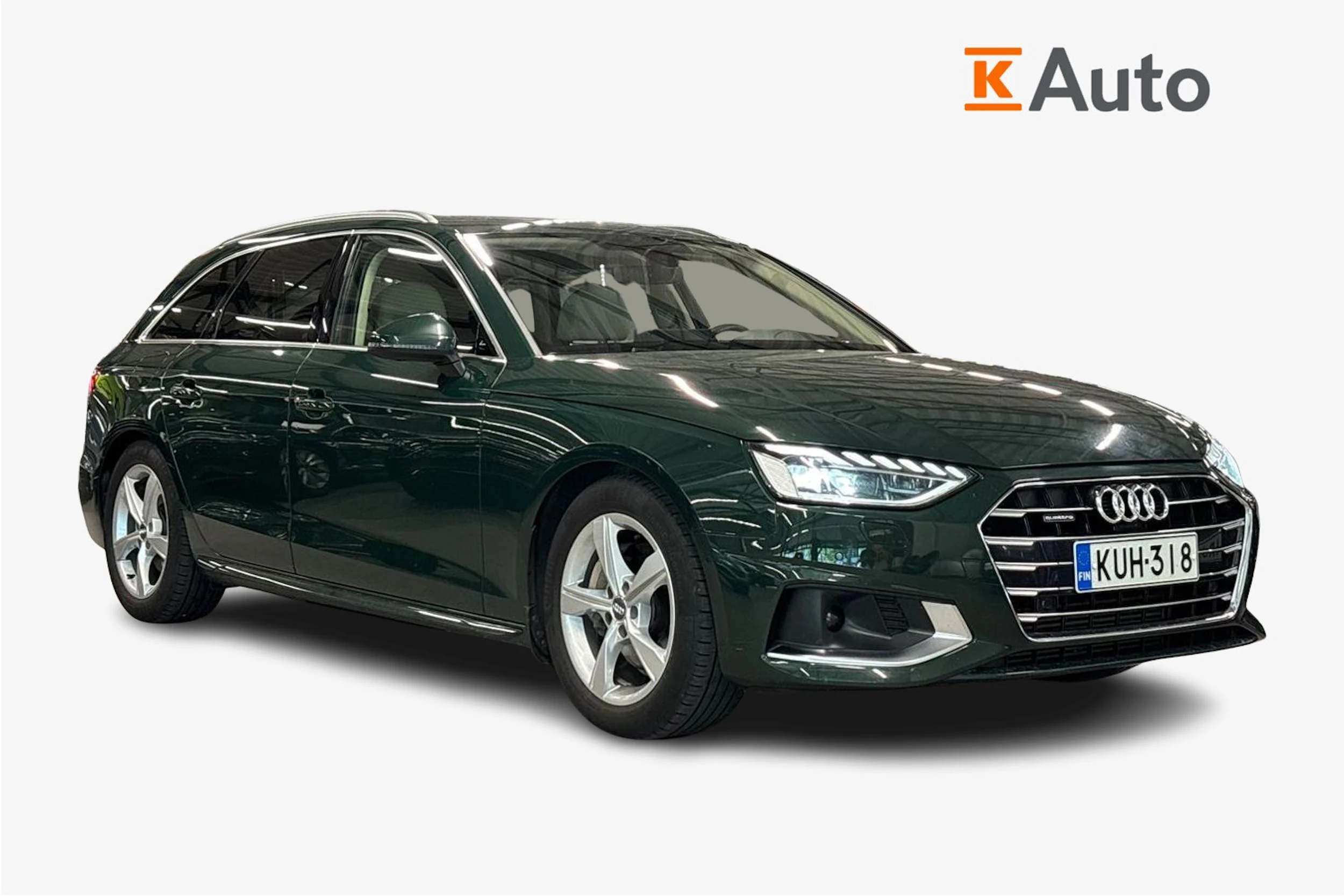 vihreä Audi A4 2021 kuva 1.