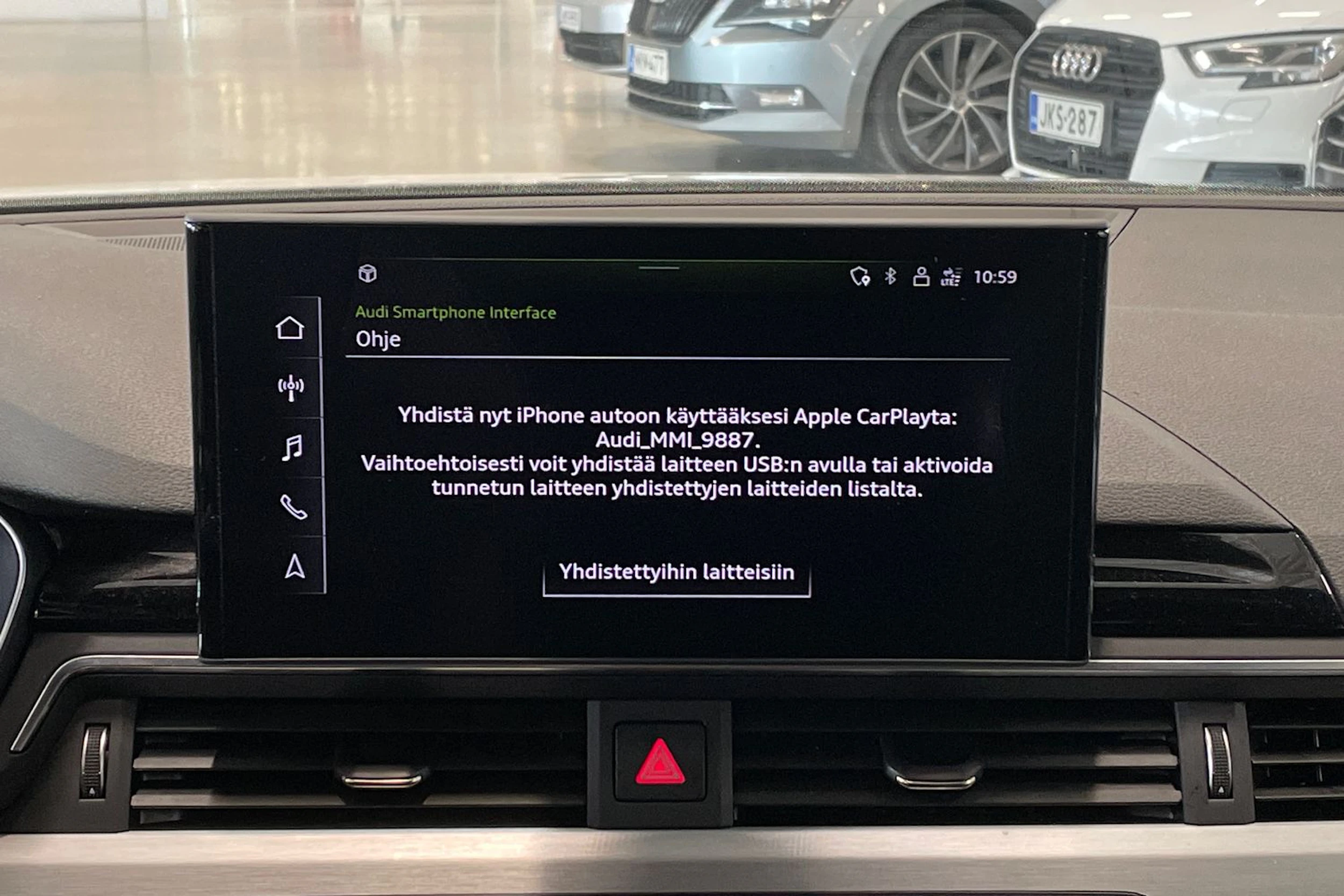 valkoinen Audi A4 2021 kuva 19.