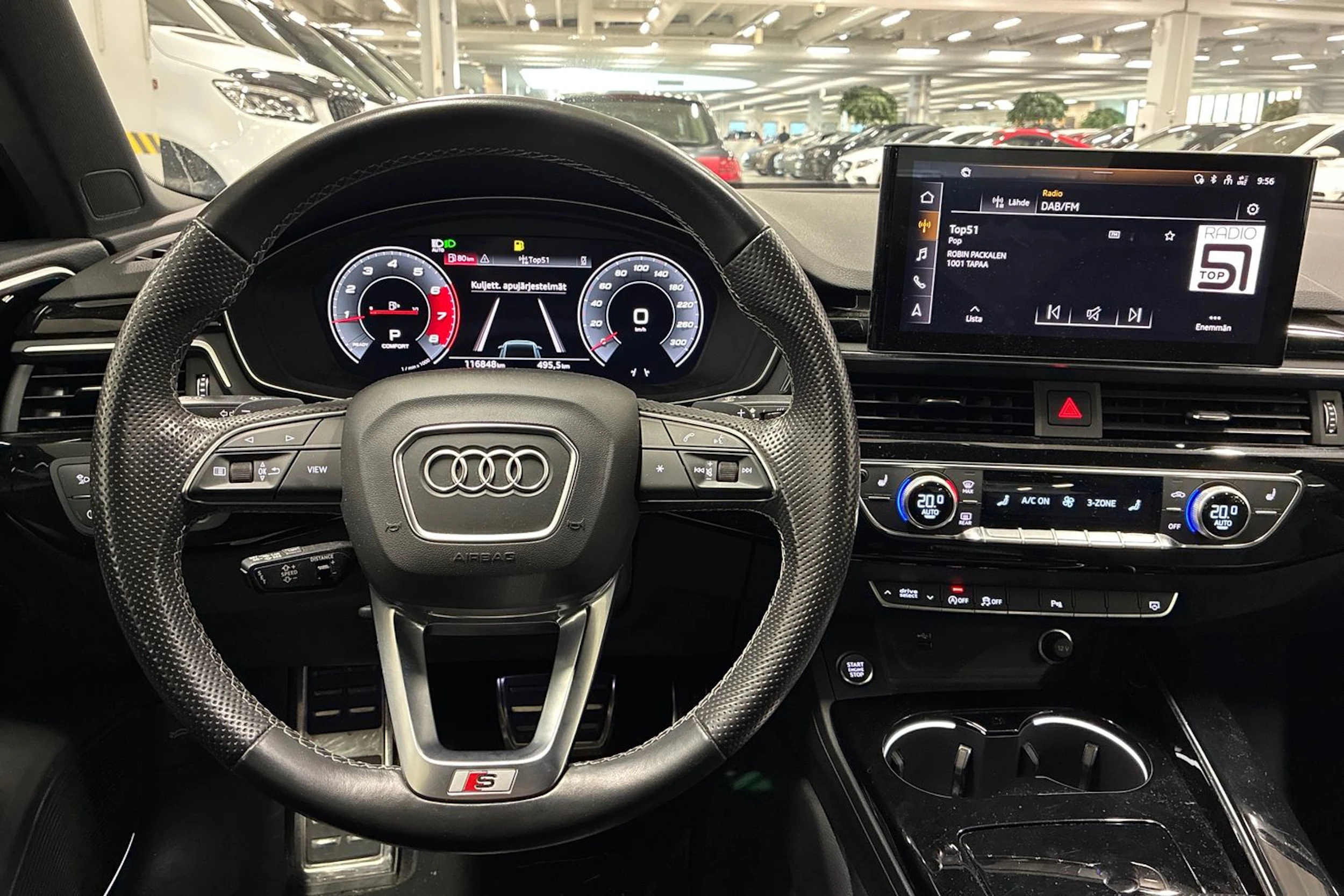 valkoinen Audi A4 2021 kuva 5.