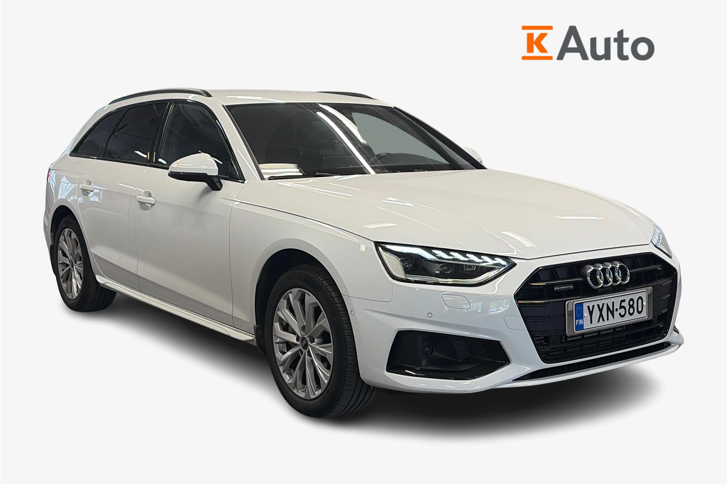valkoinen Audi A4 2021 kuva 1.