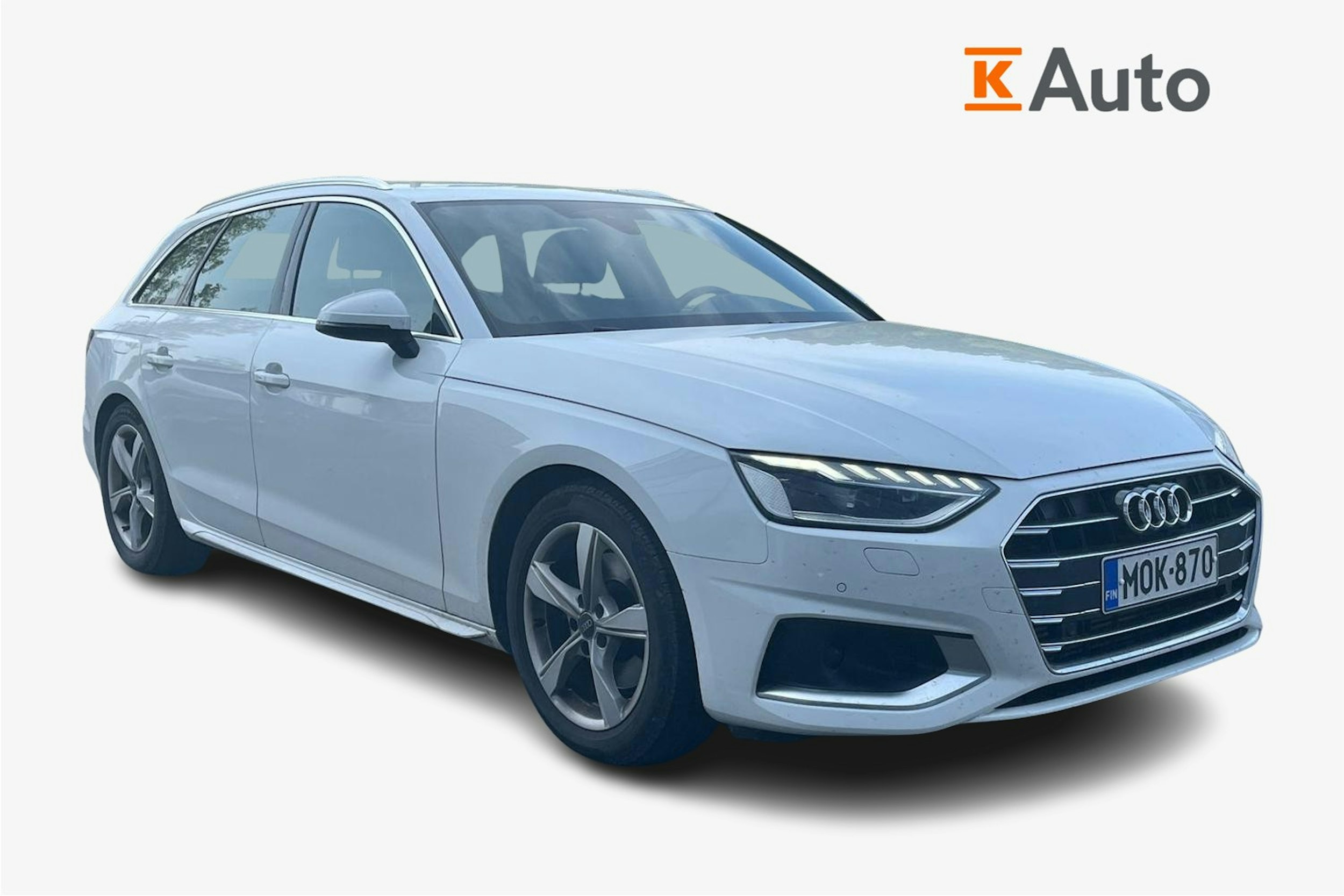 valkoinen Audi A4 2022 kuva 1.