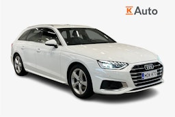valkoinen Audi A4 2022 kuva 1.