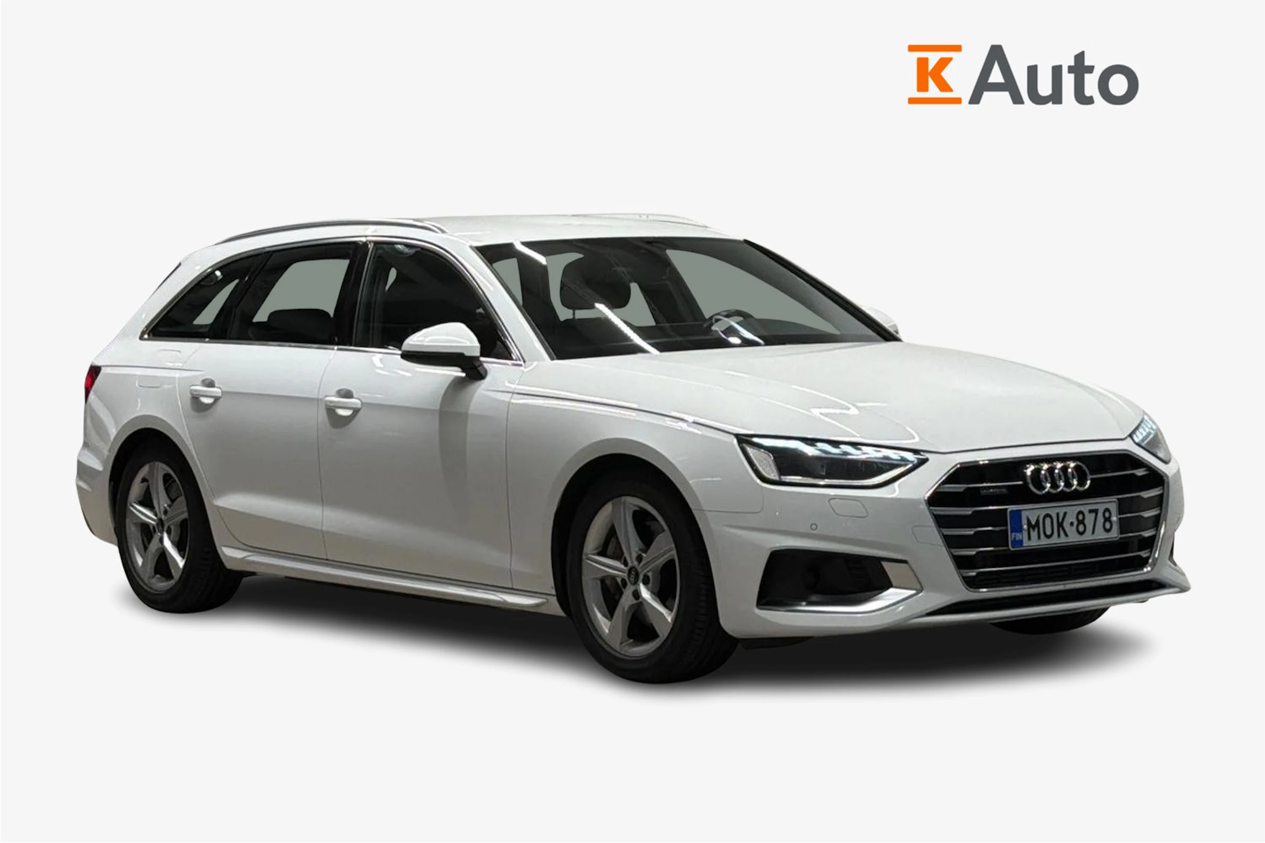 valkoinen Audi A4 2022 kuva 1.