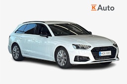 valkoinen Audi A4 2022 kuva 1.
