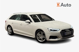 valkoinen Audi A4 2022 kuva 1.