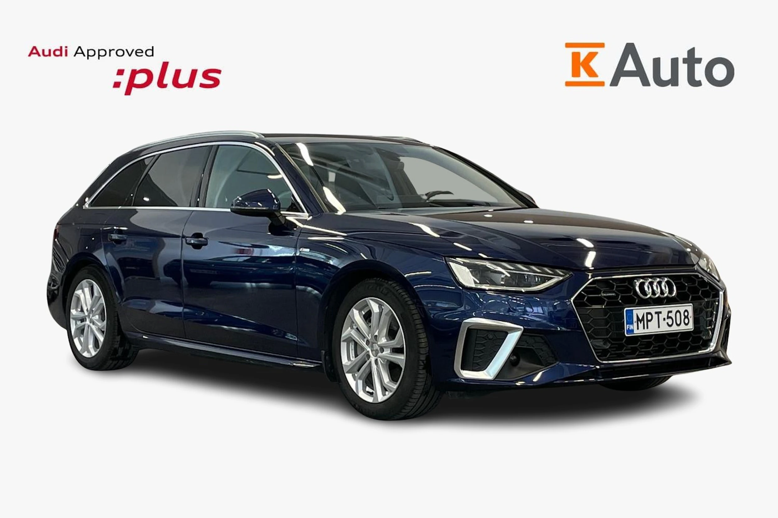 Sininen Audi A4 2022 kuva 1.