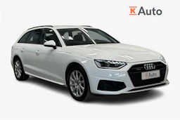 valkoinen Audi A4 2023 kuva 1.