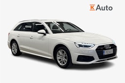 valkoinen Audi A4 2023 kuva 1.