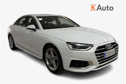 valkoinen Audi A4 2023 kuva 1.