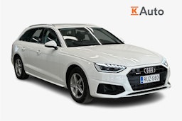 valkoinen Audi A4 2023 kuva 1.