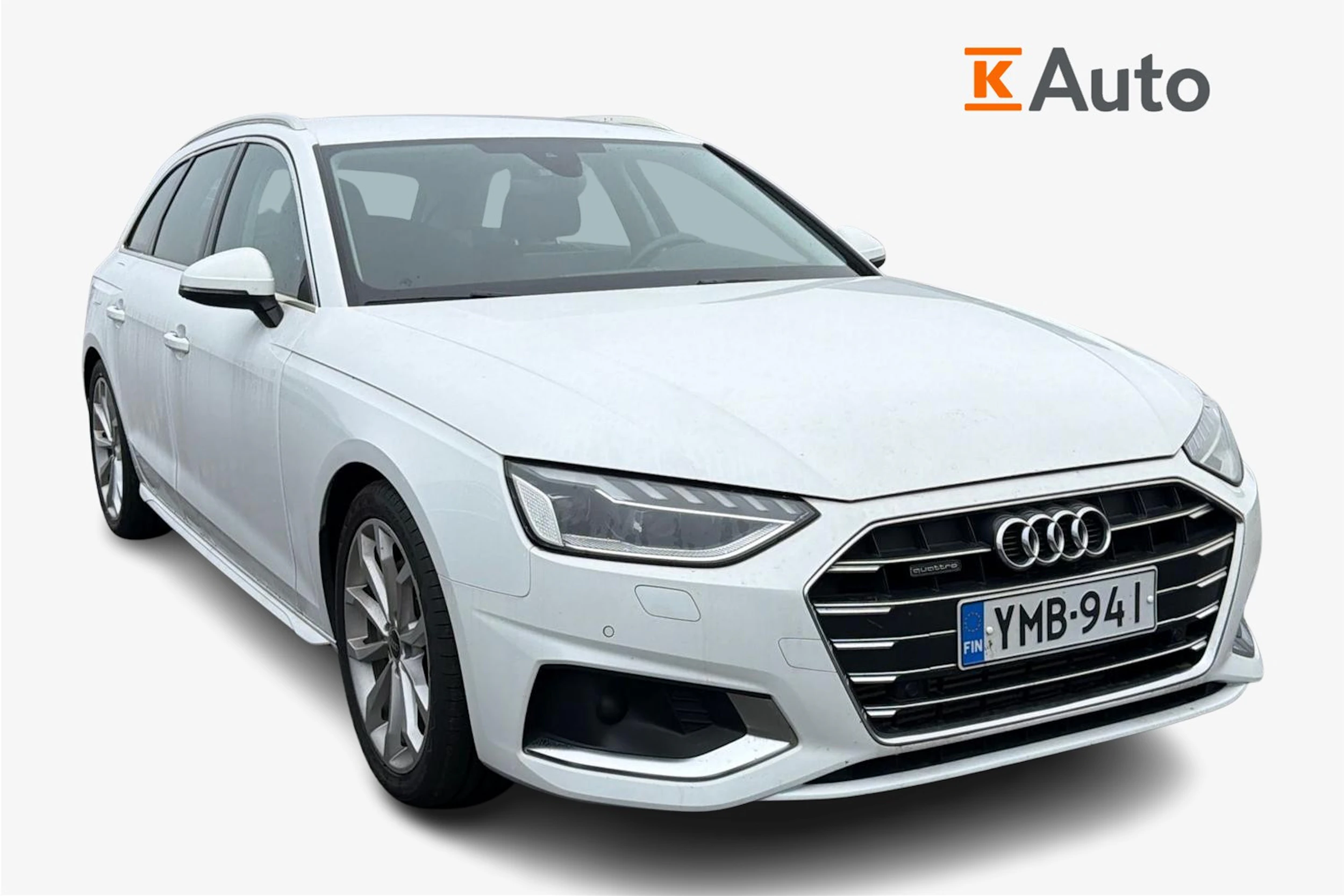 valkoinen Audi A4 2023 kuva 1.