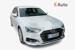 valkoinen Audi A4 2023 kuva 1.