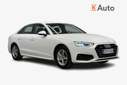 valkoinen Audi A4 2023 kuva 1.