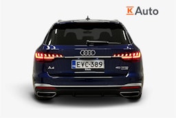 sininen Audi A4 2024 kuva 3.