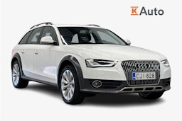 valkoinen Audi A4 allroad quattro 2014 kuva 1.