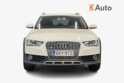 Valkoinen Audi A4 allroad quattro 2014 kuva 4.