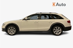 Valkoinen Audi A4 allroad quattro 2014 kuva 5.