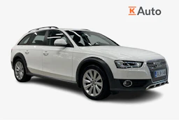 valkoinen Audi A4 allroad quattro 2014 kuva 1.