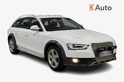 valkoinen Audi A4 allroad quattro 2014 kuva 1.