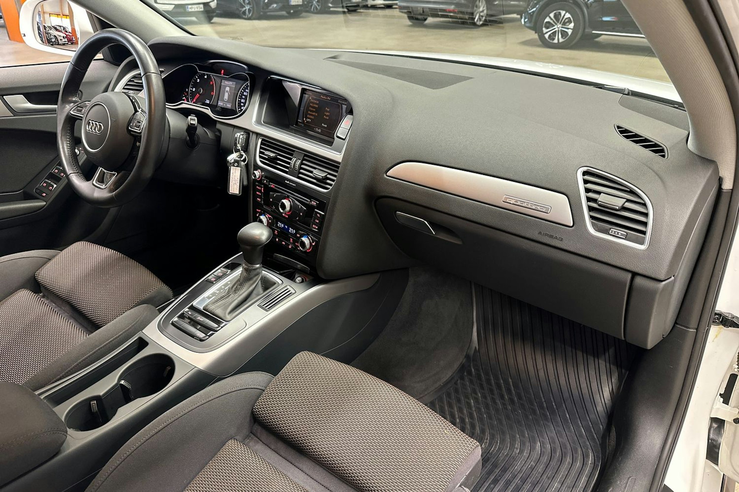 valkoinen Audi A4 allroad quattro 2014 kuva 12.