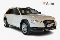 Valkoinen Audi A4 allroad quattro 2015 kuva 1.