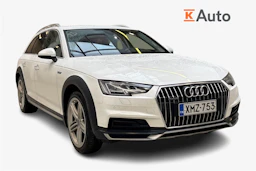 Valkoinen Audi A4 allroad quattro 2016 kuva 1.