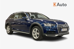 sininen Audi A4 allroad quattro 2017 kuva 1.