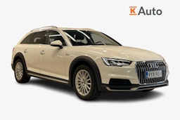 Valkoinen Audi A4 allroad quattro 2017 kuva 1.