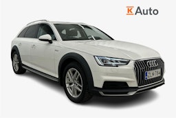 Valkoinen Audi A4 allroad quattro 2017 kuva 1.