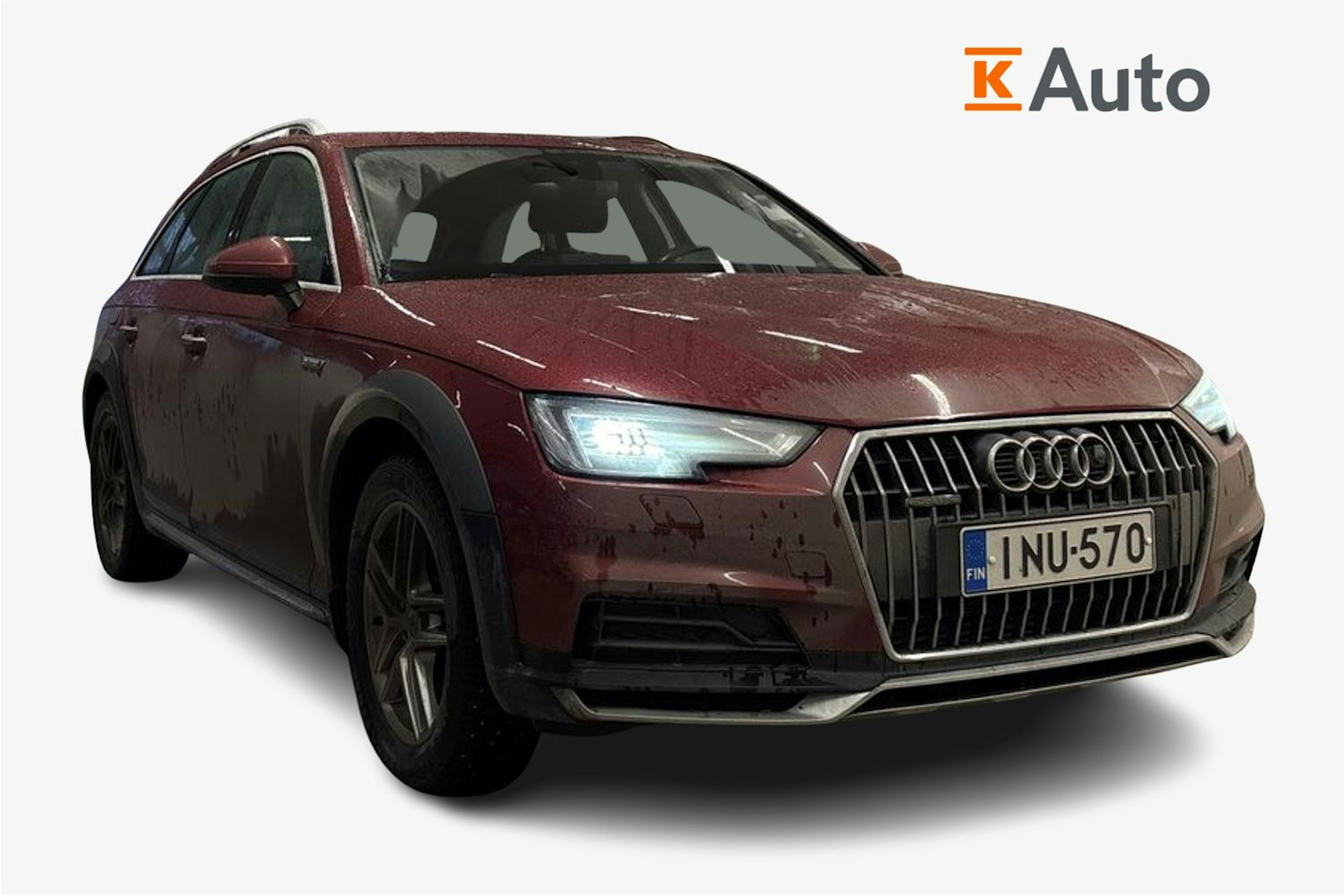 Valkoinen Audi A4 allroad quattro 2018 kuva 1.