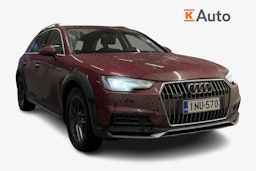 Valkoinen Audi A4 allroad quattro 2018 kuva 1.