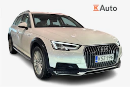 Valkoinen Audi A4 allroad quattro 2018 kuva 1.