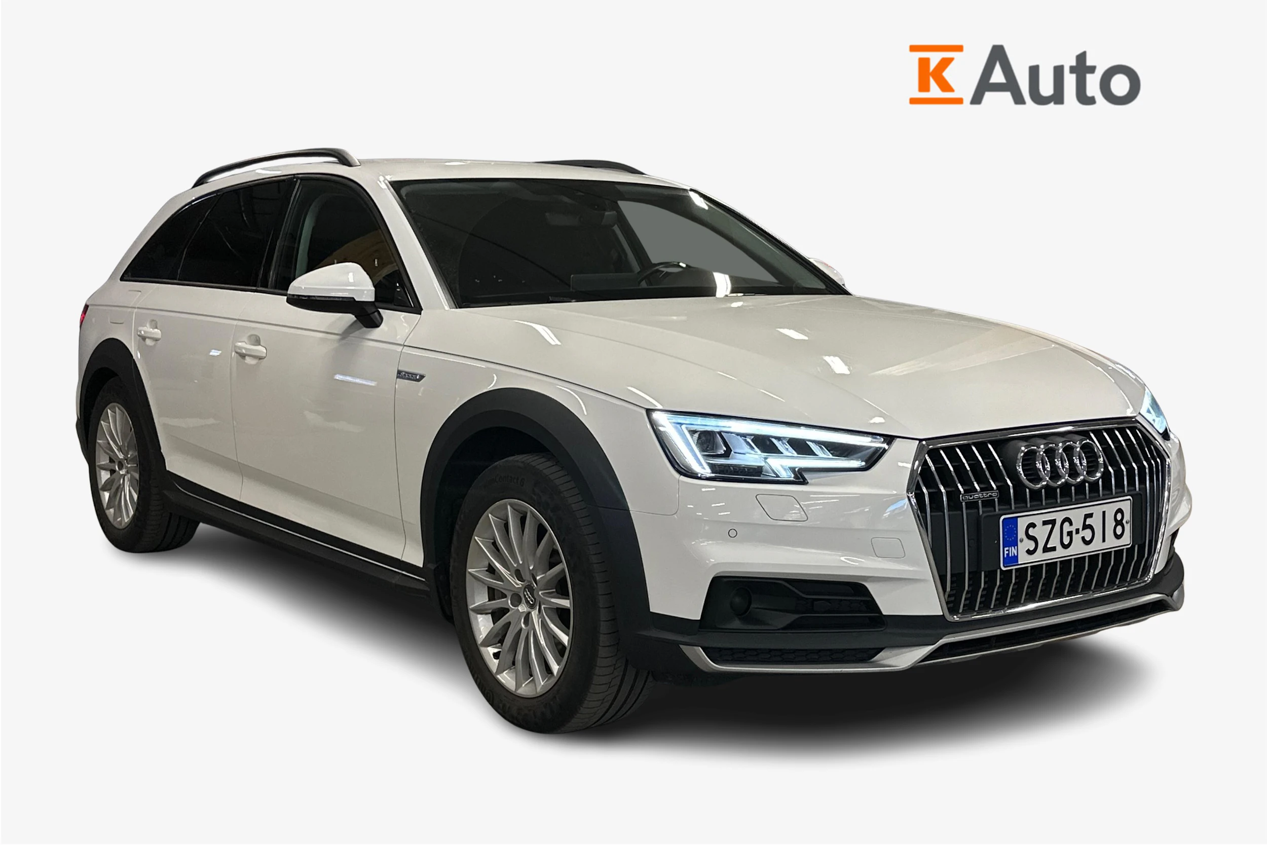 valkoinen Audi A4 allroad quattro 2018 kuva 1.