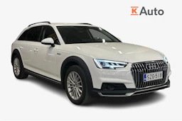 valkoinen Audi A4 allroad quattro 2018 kuva 1.