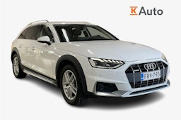 Valkoinen Audi A4 allroad quattro 2020 kuva 1.