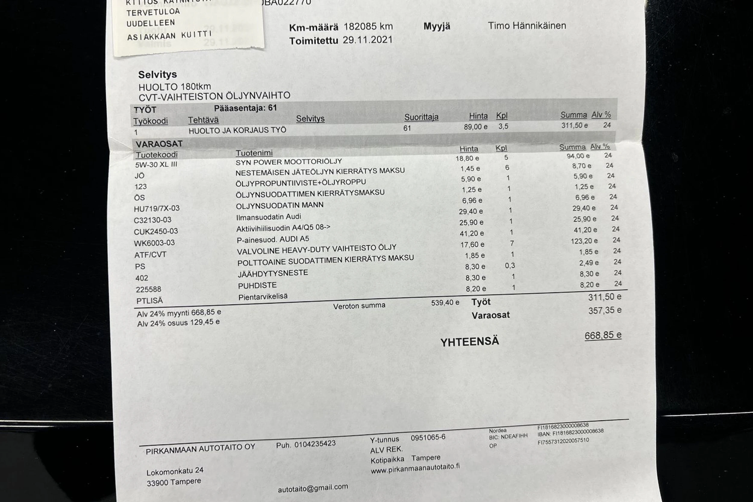 musta Audi A5 2011 kuva 33.