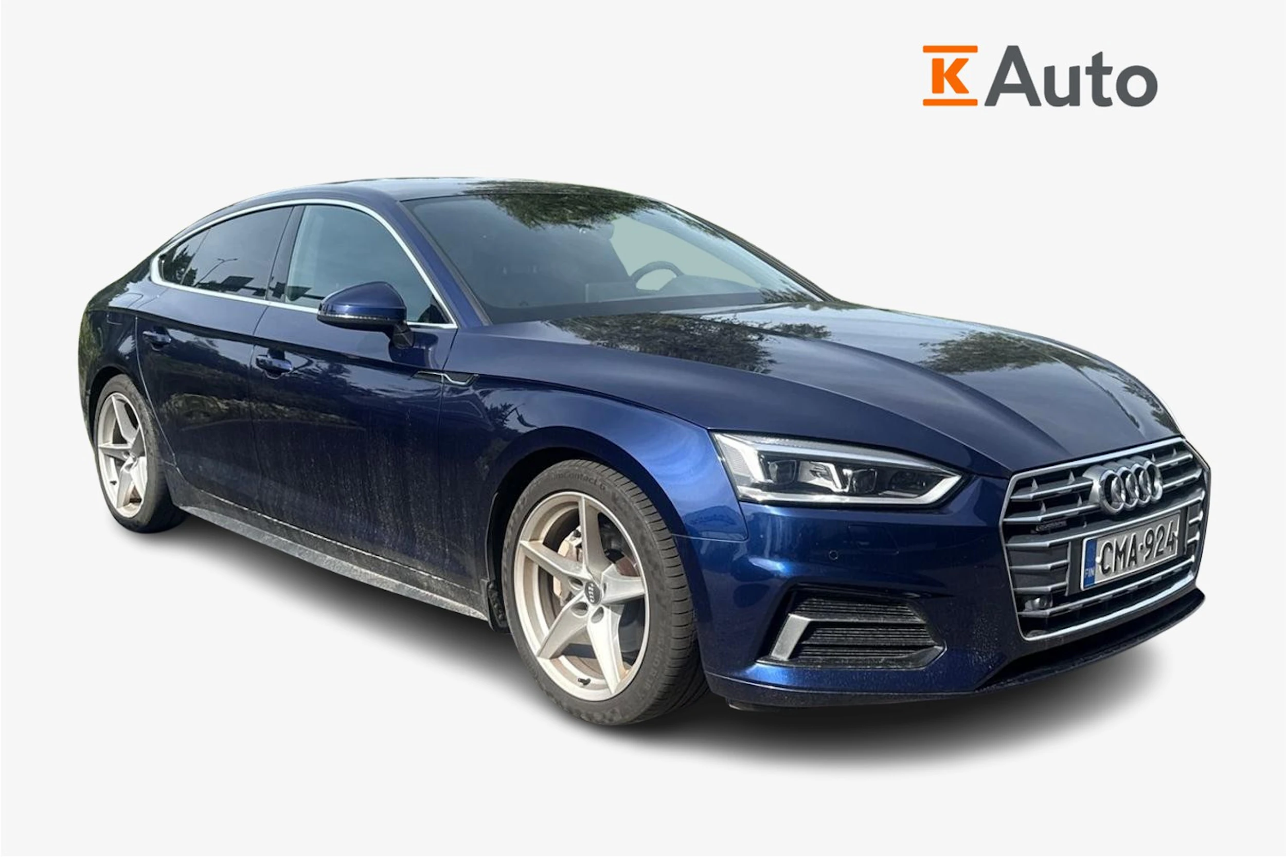 sininen Audi A5 2019 kuva 1.