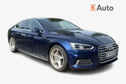sininen Audi A5 2019 kuva 1.