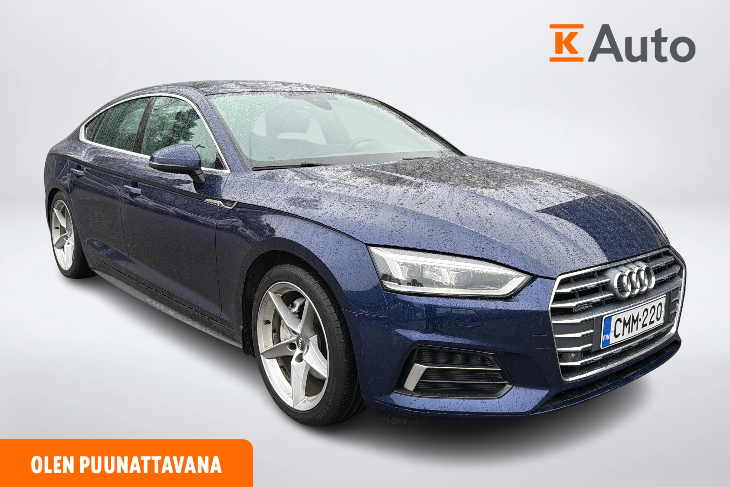 sininen Audi A5 2019 kuva 1.